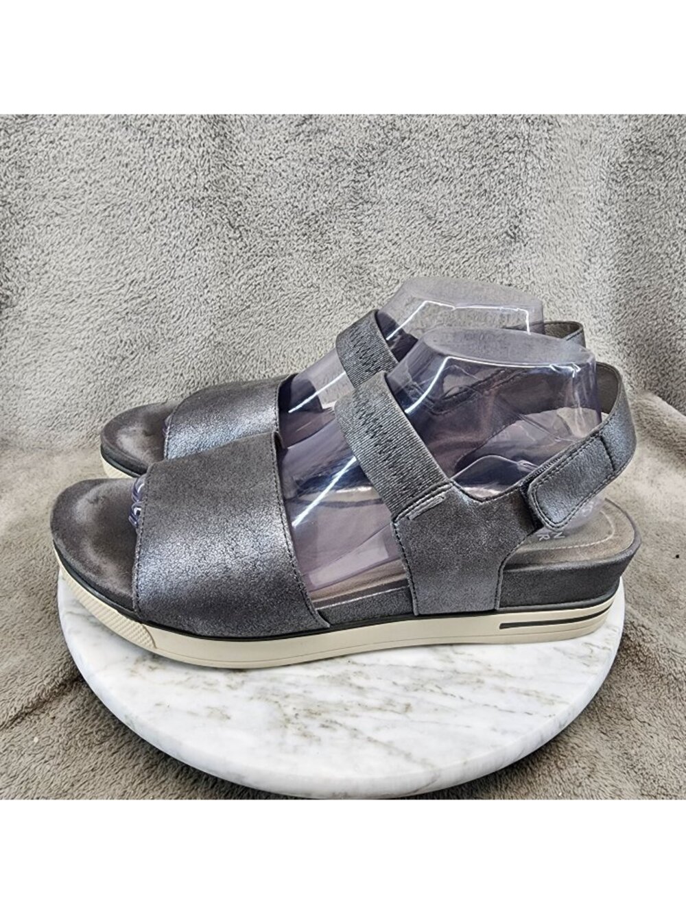 Eileen Fisher Shoes Womens Size 10 Gray Platform Sandals *Read*